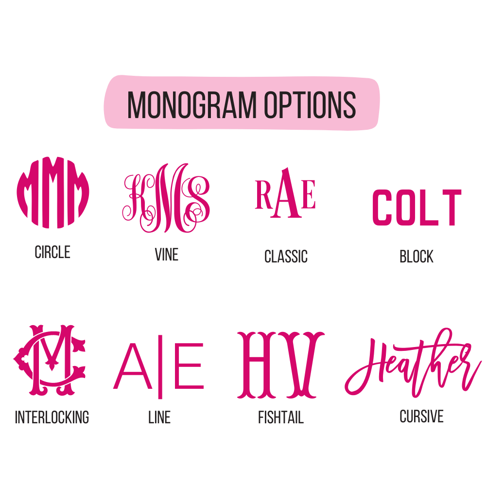 Monogram 40 oz Tumbler with Handle