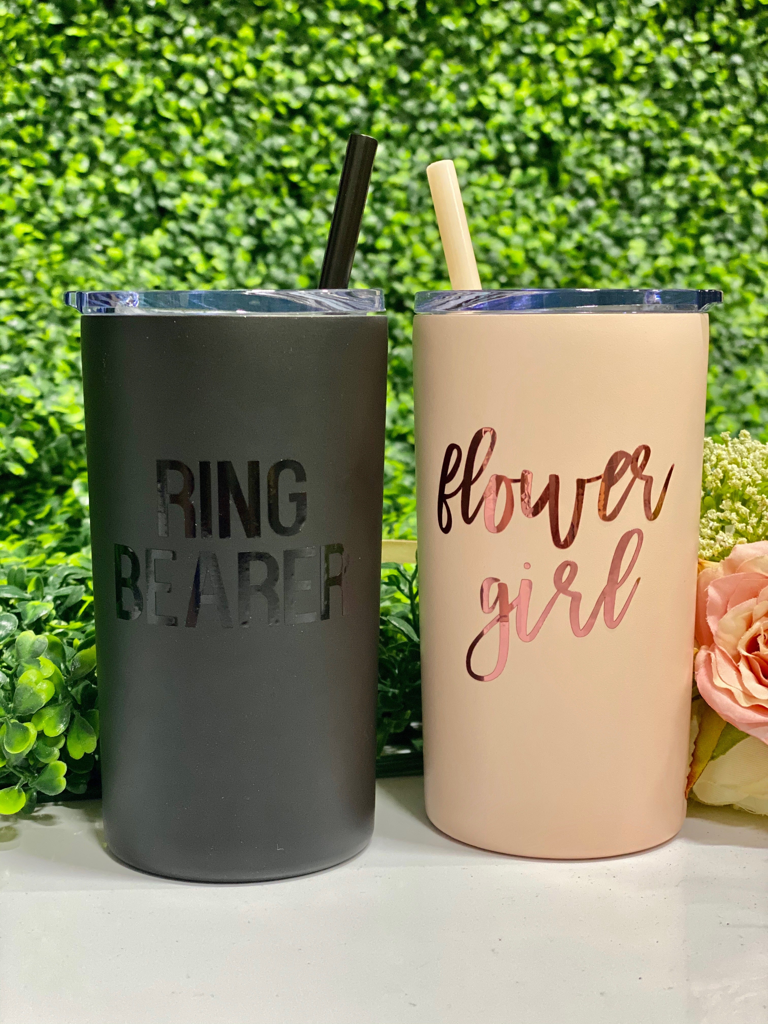 Flower Girl / Ring Bearer Skinny Mini Tumbler – Rubi and Lib Design Studio
