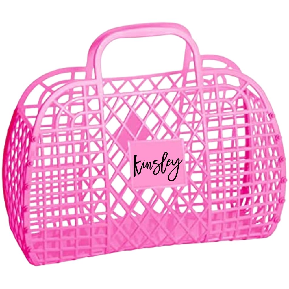 Jelly Bag - Jelly Tote - Retro Jelly Purse - Beach Bag - Jelly Basket