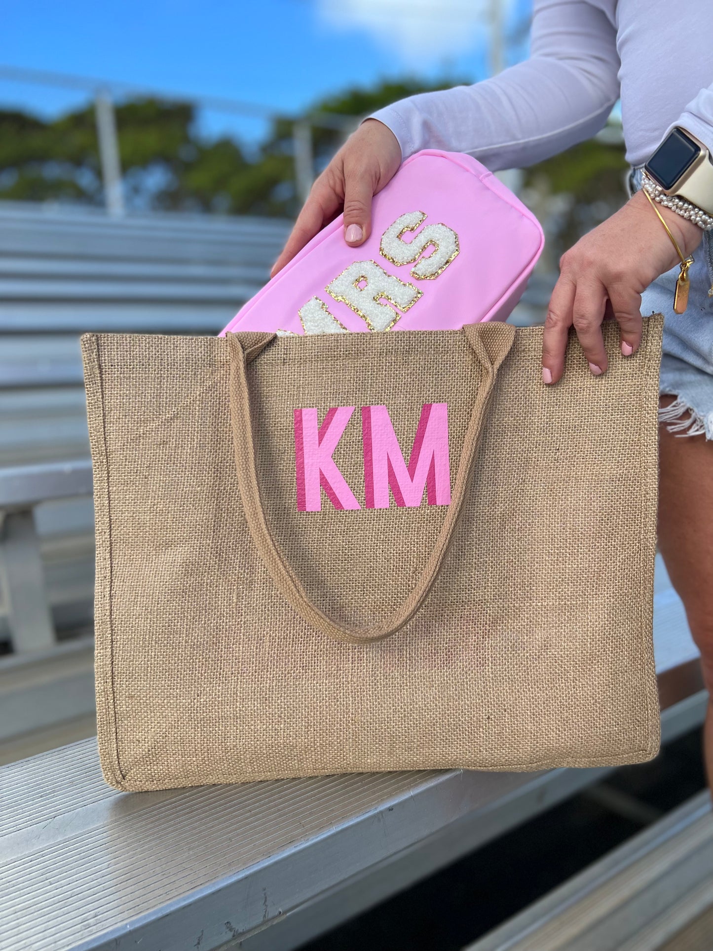 Makeup Bag with Patches