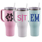 Monogram 40 oz Tumbler with Handle