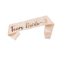 Bride Sash (Set of 7)