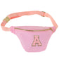 Pink Fanny Pack with Patches