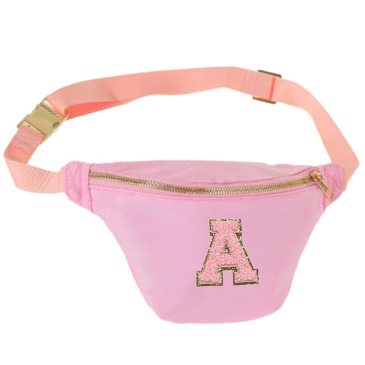 Pink Fanny Pack with Patches