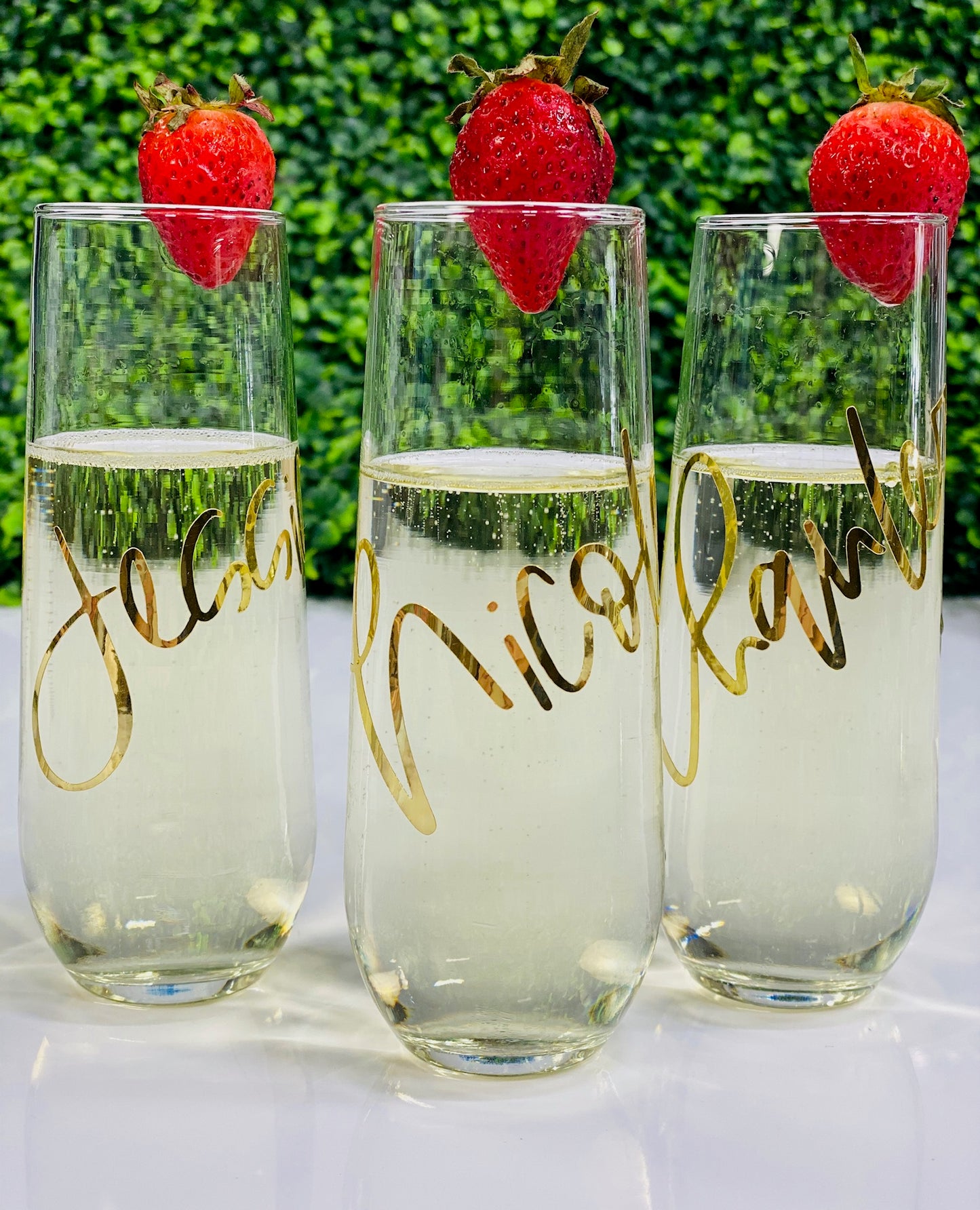 Custom Champagne Stemless Flute