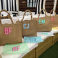 Shadow Monogram Jute Carryall