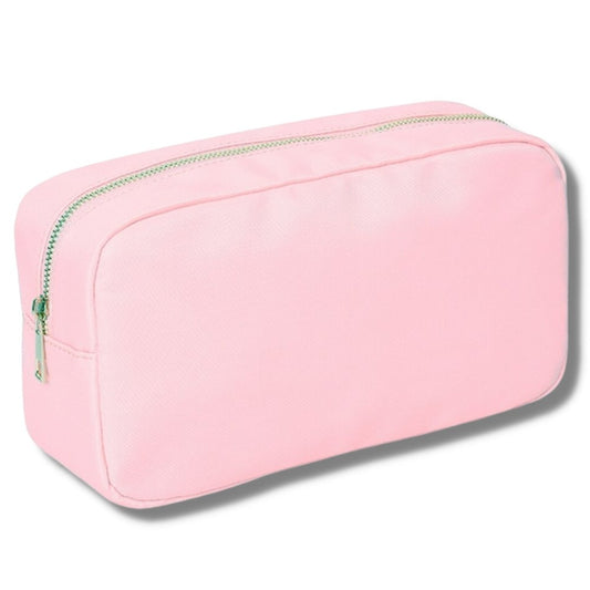 Pink Pencil Pouch with Patches