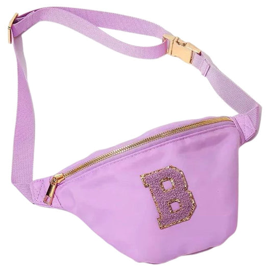 Lilac Fanny Pack with Patches