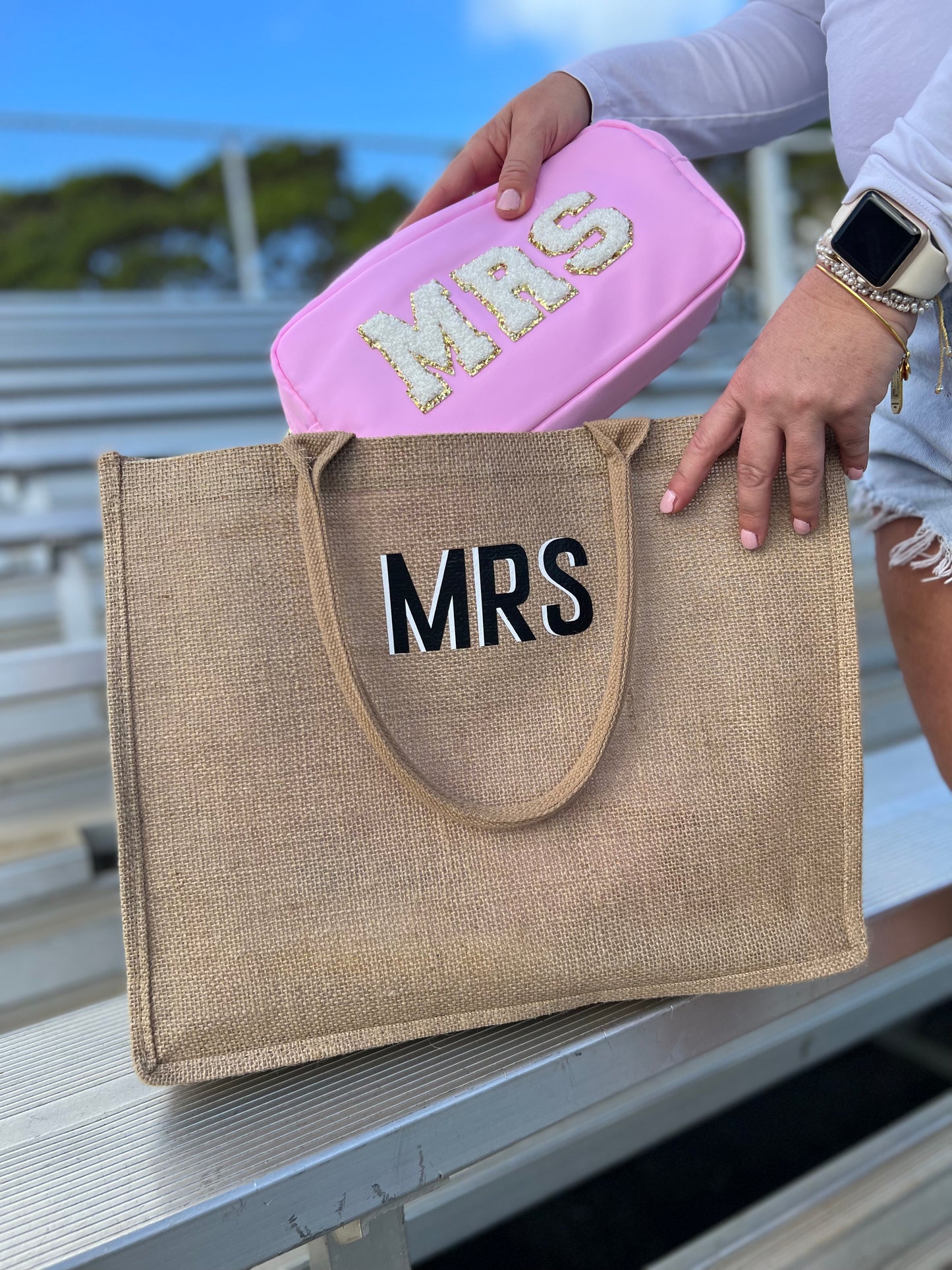 Makeup Bag with Patches