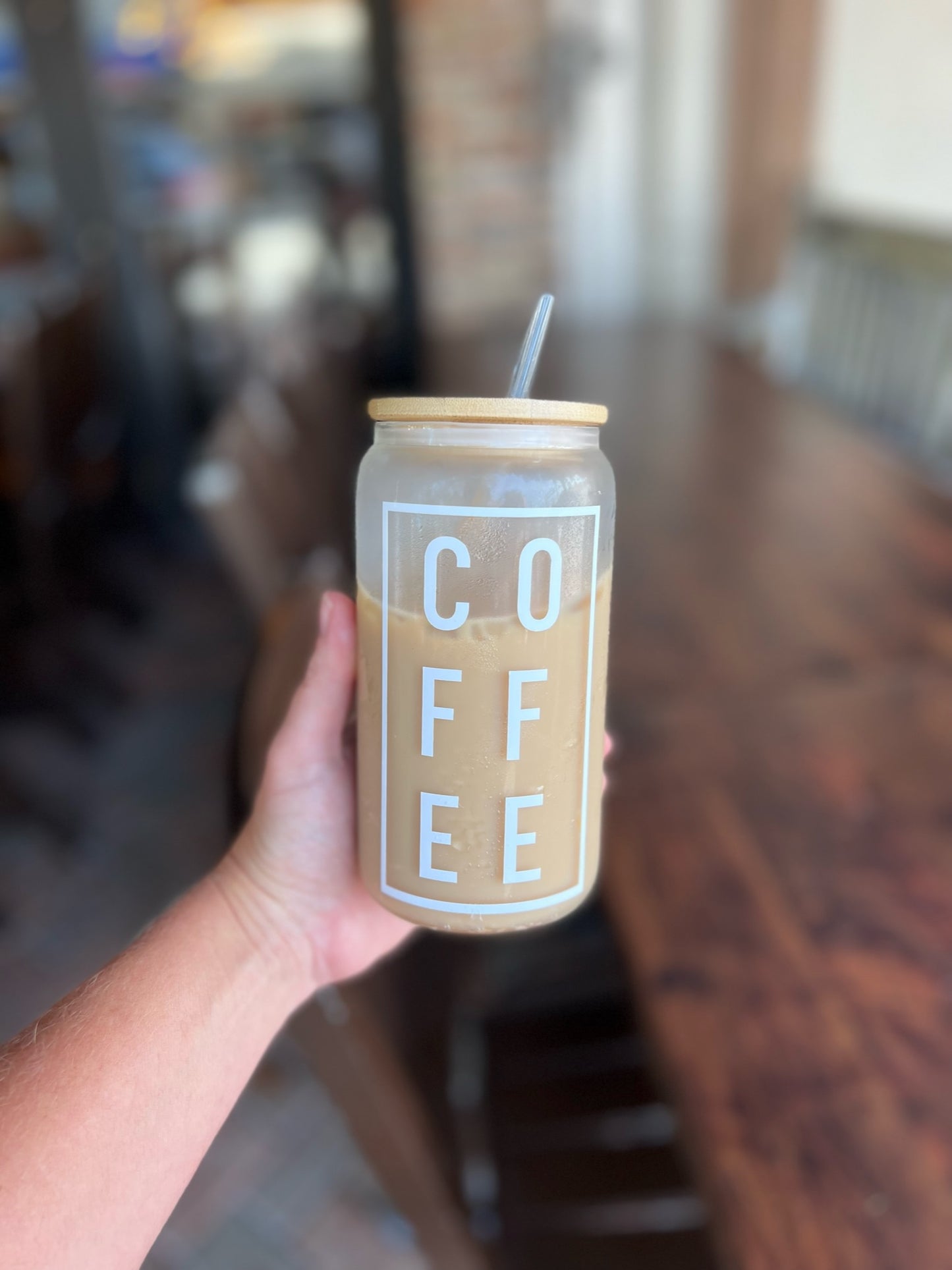 Custom Ice Coffee Glass