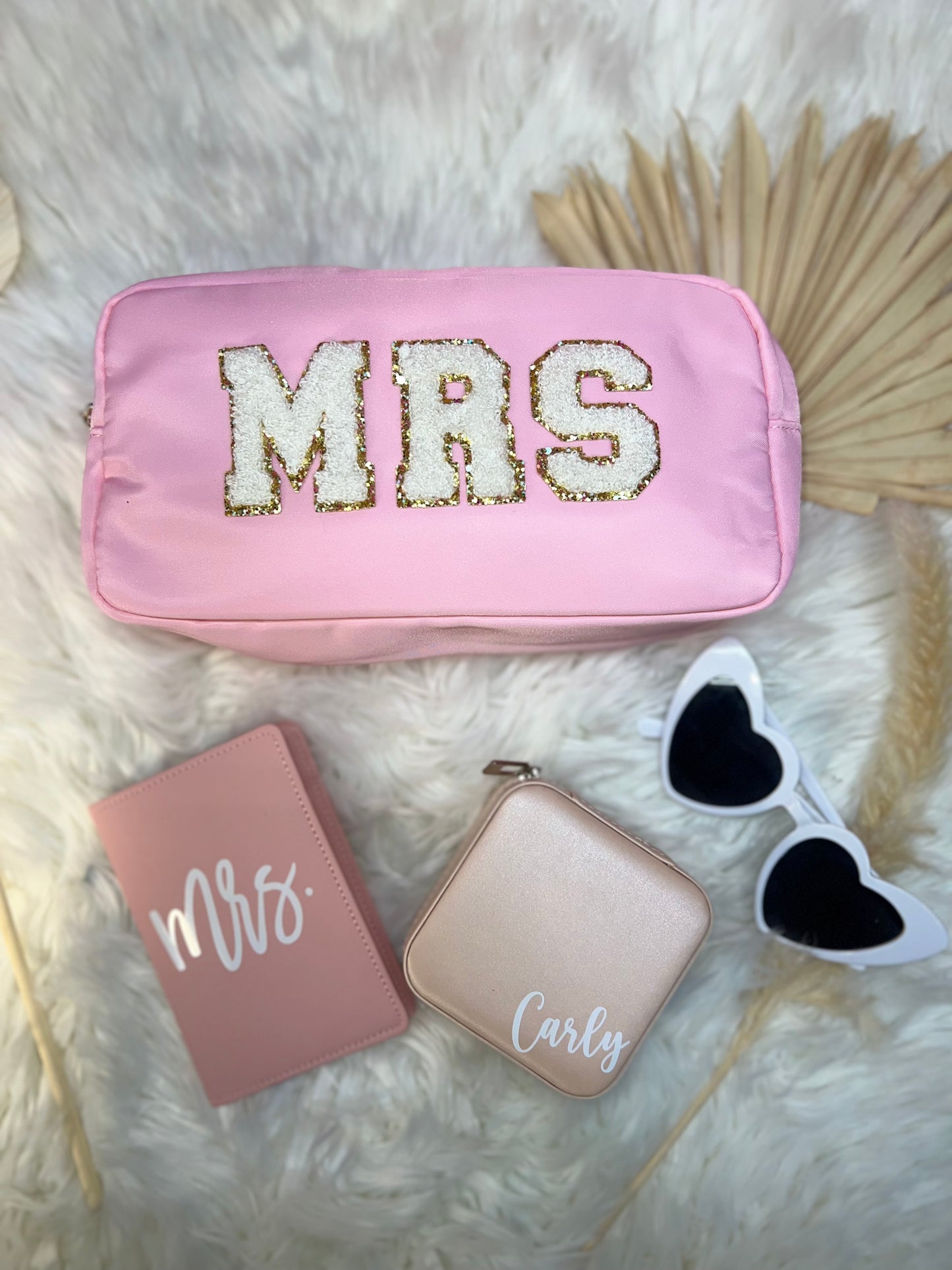 Makeup Bag with Patches