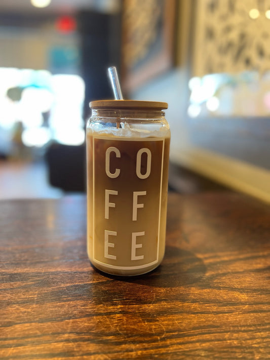 Custom Ice Coffee Glass