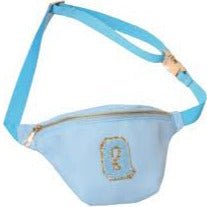 Blue Fanny Pack with Patches